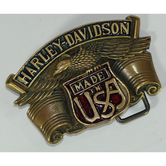 Harley-Davidson Made InThe USA Belt Buckle Vintage - Picture 6 of 8